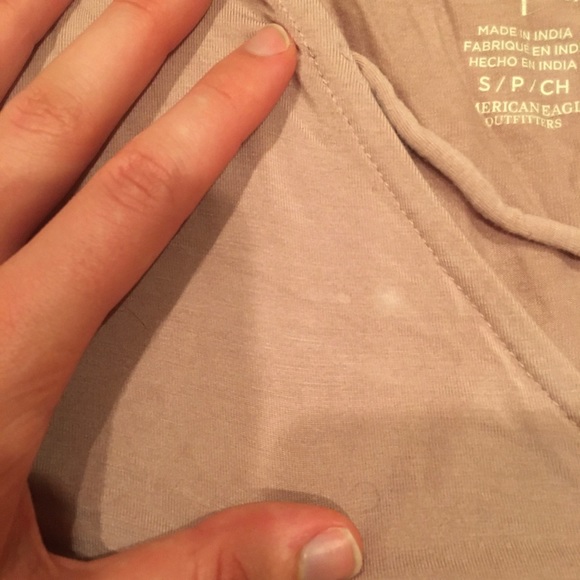 AMERICAN EAGLE bell sleeve surplice flowy top - Picture 6 of 6